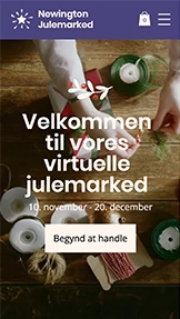 Webshop hjemmesideskabeloner – Online julemarked