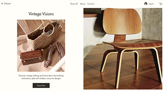 eCommerce website templates - Vintage Shop (Retro)