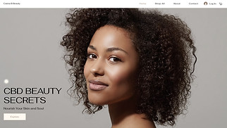 Beauty & Wellness website templates - CBD Beauty Store (Modern)