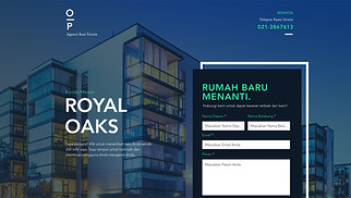 Template situs web Business – Halaman Arahan Real Estate