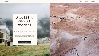 Food & Travel website templates - Travel Tips Blog (Simple)