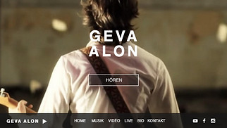 Musik Website-Vorlagen - Musiker/in