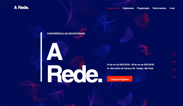 Design website templates – Conferência de Design