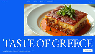 Restaurant website templates - Greek Restaurant (Coastal)