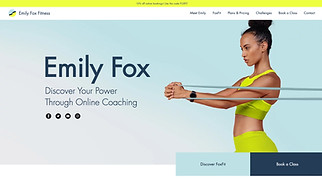 Sports & Fitness website templates - Fitness Trainer