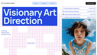 เทมเพลตเว็บไซต์ ทั้งหมด - Art Director Portfolio (Bright)
