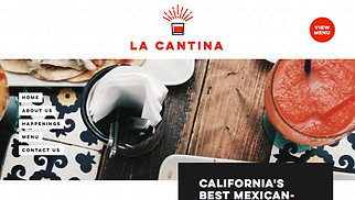 Restaurants en food website templates - Mexicaanse bar
