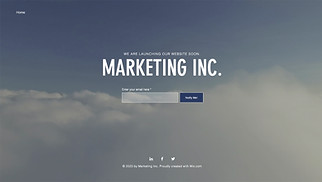 Webové šablony pro Reklama a marketing – Bude brzy - cílová stránka
