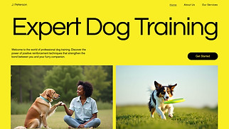 Pets & Animals website templates - Dog Trainer (Interactive)