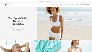 Fashion Website-Vorlagen - Shop für Sportbekleidung