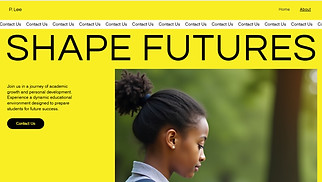 Education website templates - High School (Energetic)