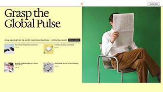 Blog website templates - Cultural News Blog (Cool)