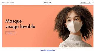 Templates de sites web Tous - Boutique de masques