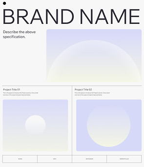 Minimalistisches Portfolio-Wireframe