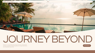 Travel & Tourism website templates - Holiday Travel Blog (Brown)