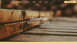 Templates de sites web Entreprises de services - Atelier de menuiserie