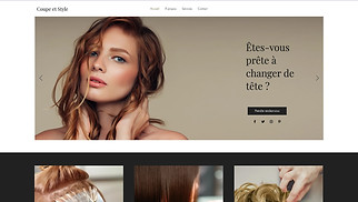 Templates de sites web Cheveux - Salon de beauté 