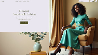 Fashion & Clothing website templates - Thrift Store (Eclectic)