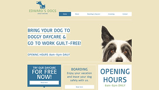ビジネス サイトテンプレート - 犬のお預かりサービス