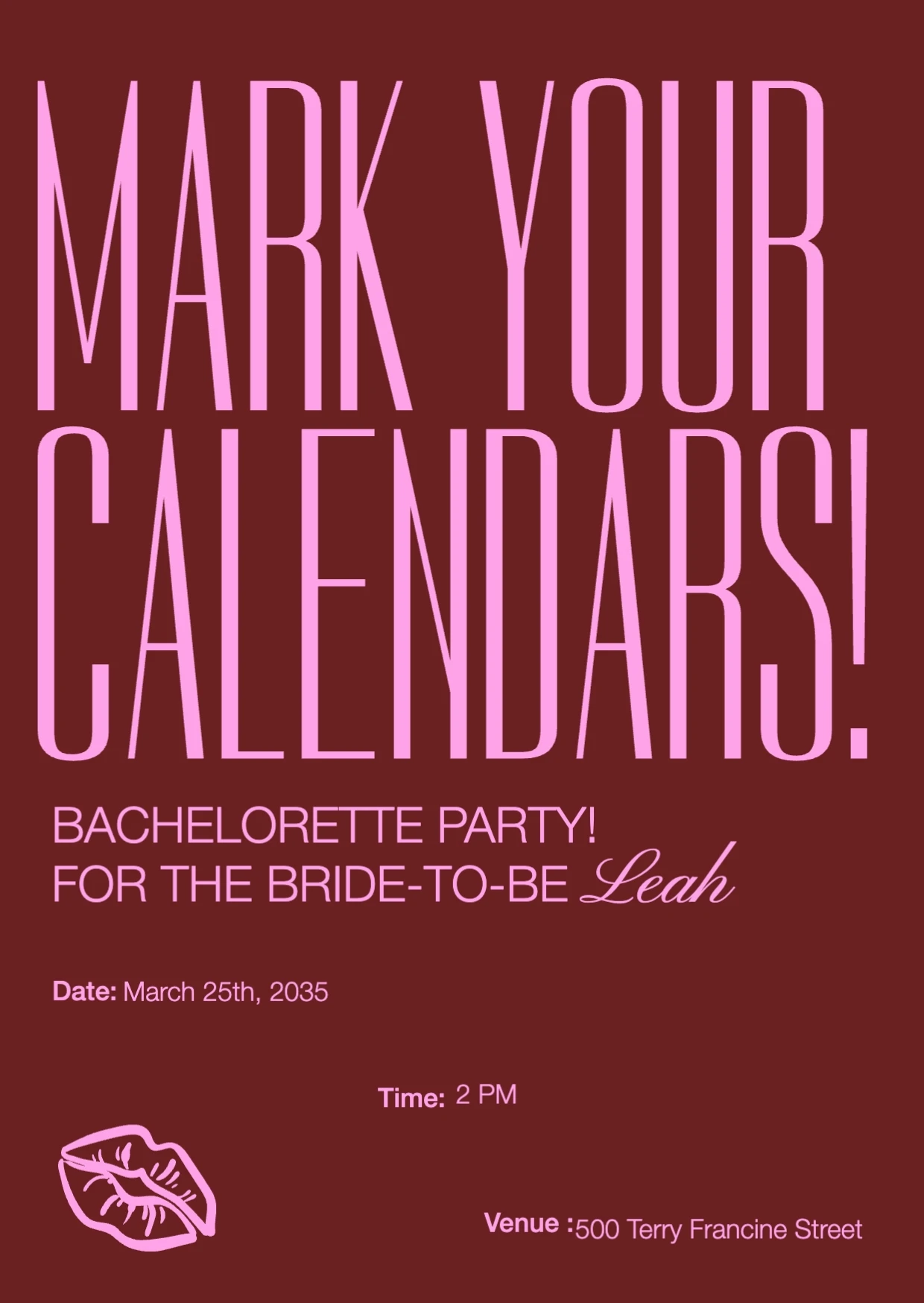 Bold Pop  Birthday Invitation