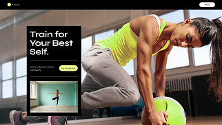 Health & Wellness website templates - Fitness Instructor (Vibrant)