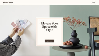Portfolios website templates - Interior Design Teacher (Clean)