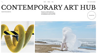Blog website templates - Art Gallery (Minimalist)