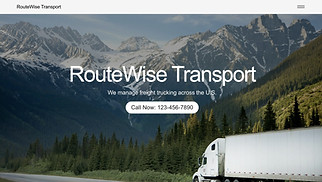 Automotive & Cars website templates - Trucking Company (Monochrom)