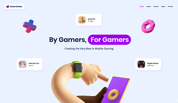 Game App Website Template  Wix templates, Website template, Website design  layout