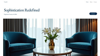 Hotels & B&Bs website templates - Boutique Hotel (Sophisticated)