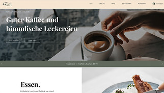 Accessible Website-Vorlagen - Café