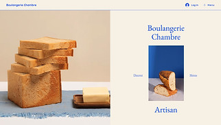 Restaurants & Food website templates - Boulangerie (Blue)