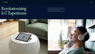 Portfolio & CV website templates - Business Student CV (Fresh)