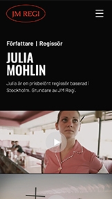 Portfolio och CV website templates – Regissör