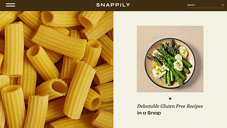 NEW! website templates - Food Blog