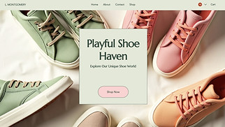 Kids & Babies website templates - Online Kids Shoe Shop (Playful)