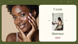 Makeup & Cosmetics website templates - Nail Salon (Vibrant)