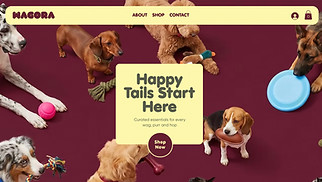 全部網站範本- Pet Supply Store (Welcoming)