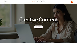 Literary Arts website templates - Content Writer (Energetic)