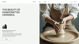 Arts & Crafts website templates - Ceramics Studio (Artistic)