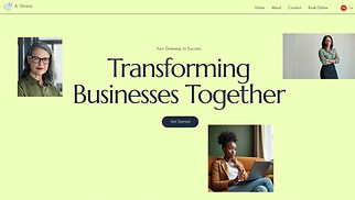 Business website templates - Business Growth Coach (Energetic)