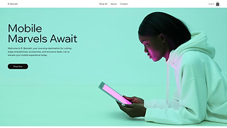 eCommerce website templates - Online Cell Phone Store (Chic)