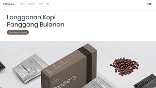 Template situs web eCommerce – Perusahaan Subscription Box 