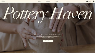  website templates - Online Pottery Supply Store (Chic)