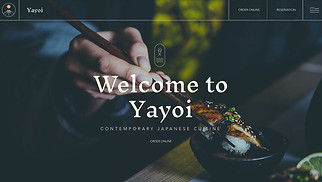 Шаблон для сайта в категории «Рестораны и еда» — Японский ресторан