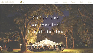 Templates de sites web Mariages - Société spécialisée dans l'organisation d'événements