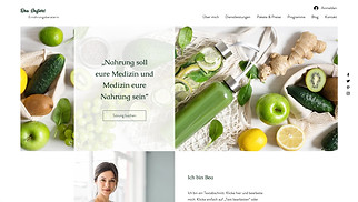 Gesundheit & Wellness Website-Vorlagen - Diätassistentin