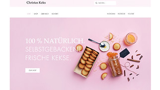 Essen & Trinken Website-Vorlagen - Shop für Kekse