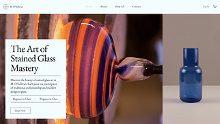 eCommerce website templates - Stained Glass Studio (Elegant)