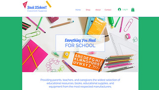 Kunst en knutselen website templates - Schoolbenodigdheden